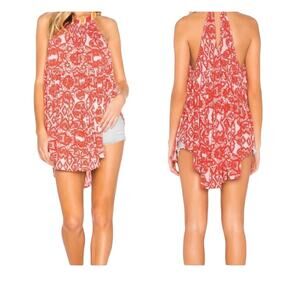 Free People Mimi Linen Blend Sleeveless Flowy Tank Top XS NWT